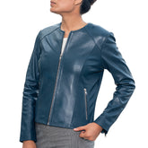 Womens Basic Everyday Leather Jacket
